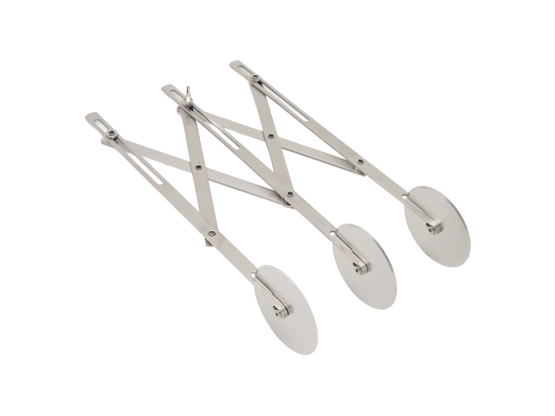 Cortador de Massa Business com 3 rodas de aço inoxidável para pizza, pastel e biscoito