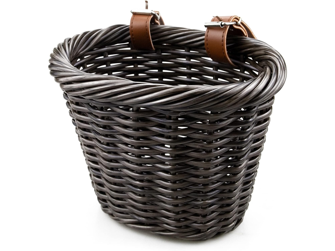 Cesta AQUAFORGE, Vime, para Compras, Piqueniques, Deslocamentos Urbanos e Armazenamento no Guidão