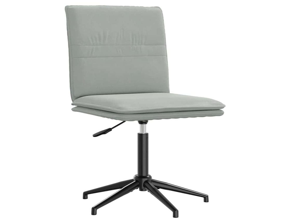 Vidaxl Cadeira De Jantar Veludo Cinzento-claro