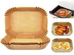 Papel Lurelia Para Fritadeira Air, 200 Unidades, Quadrado, 17 Cm, Descartável