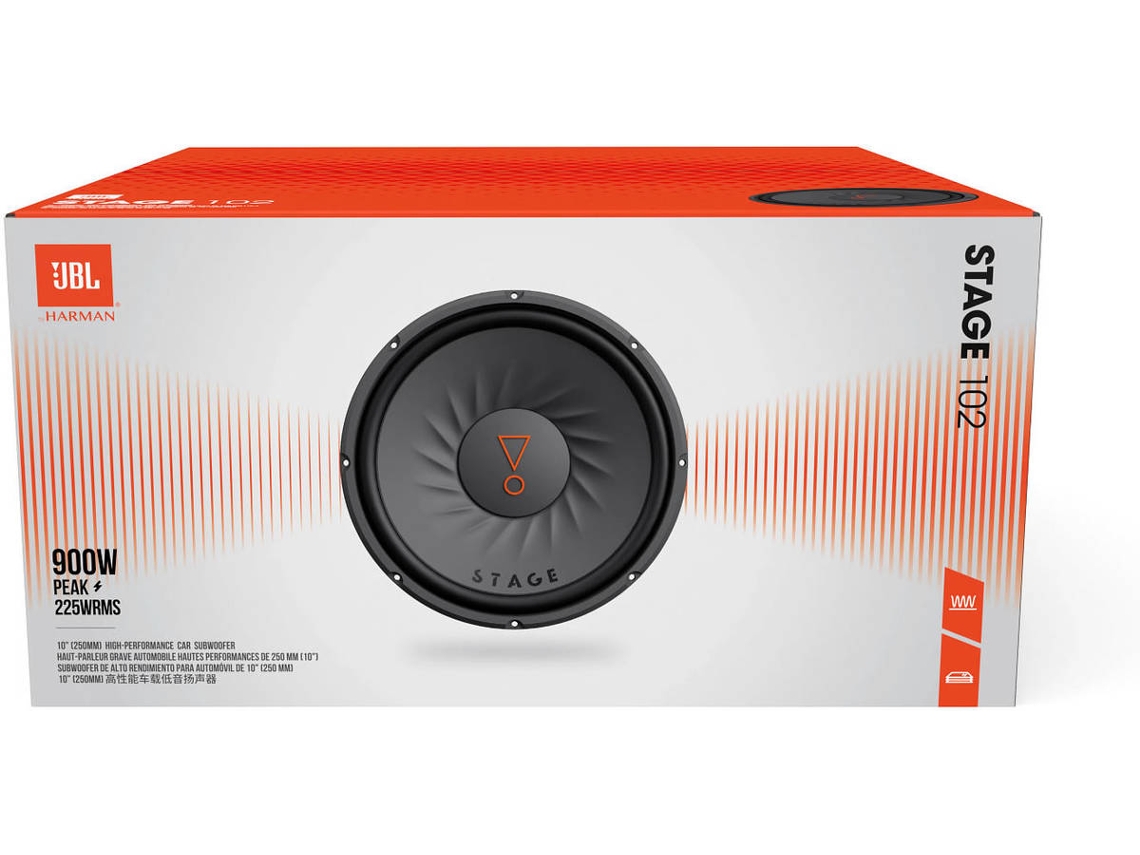 Subwoofer Auto JBL STAGE 102 Worten.pt