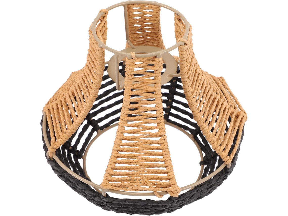 Abajur De Teto Com Imitação De Rattan, Decoração Para Luminária.