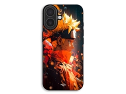 Capa Para Celular - Maniacase - Iphone 17 - Silicone Tpu - Preta - Naruto Uzumaki