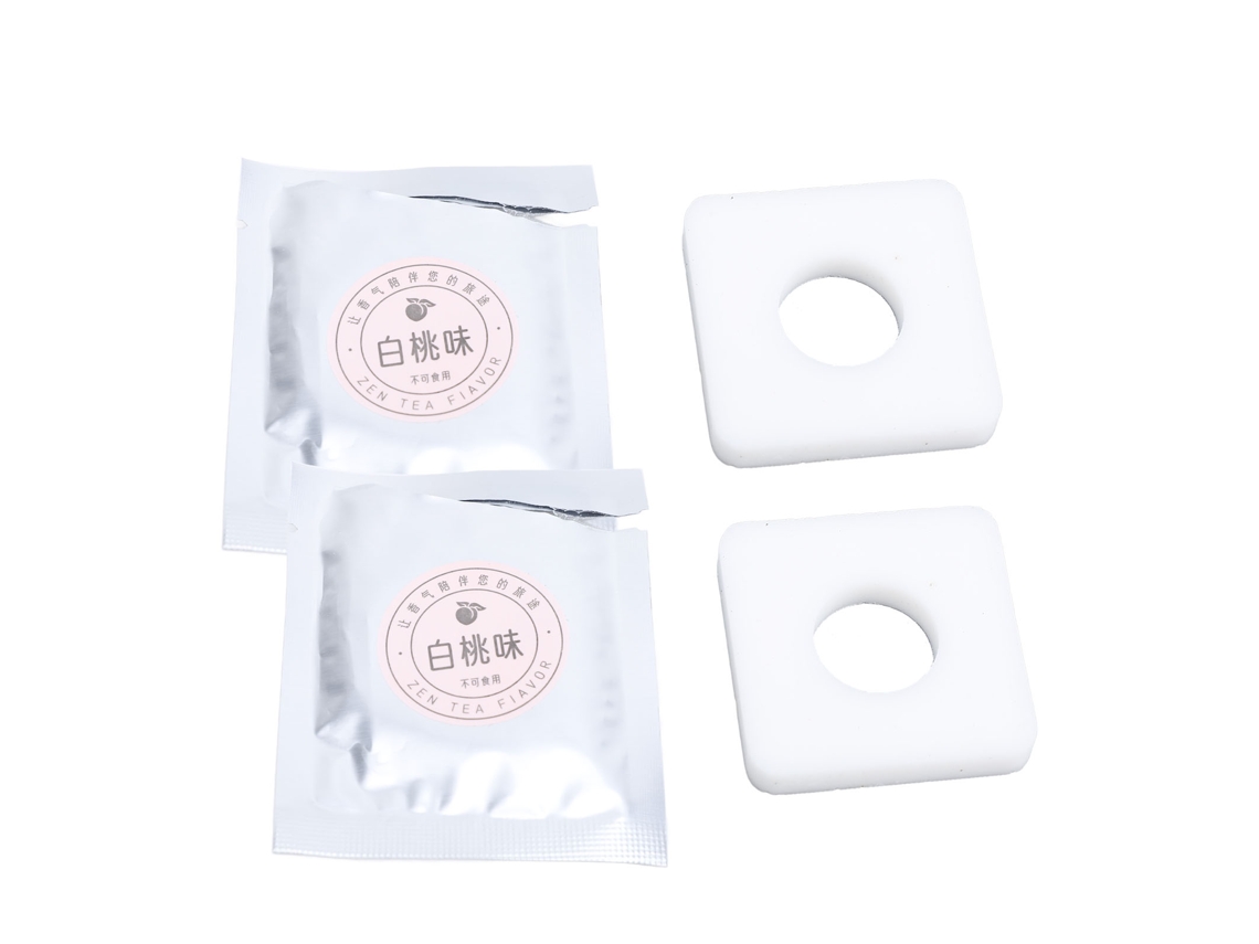 2pcs Aromaterapia Vent Clips Car Freshener White Peach Tablets