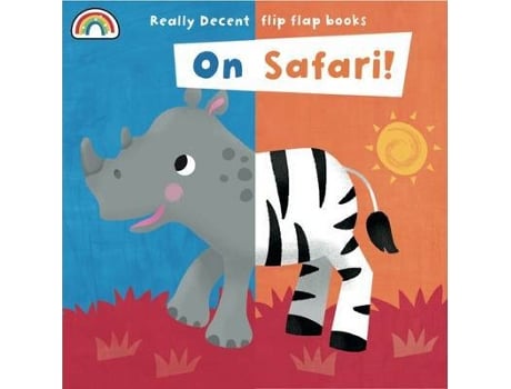 Livro flip flap - on safari de philip dauncey (inglês)
