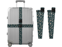 Conjunto De 2-cintas Bagagem Mysterious Eyes Com Estampa Lua E Estrela, Para Malas De Viagem, Acessórios De Viagem