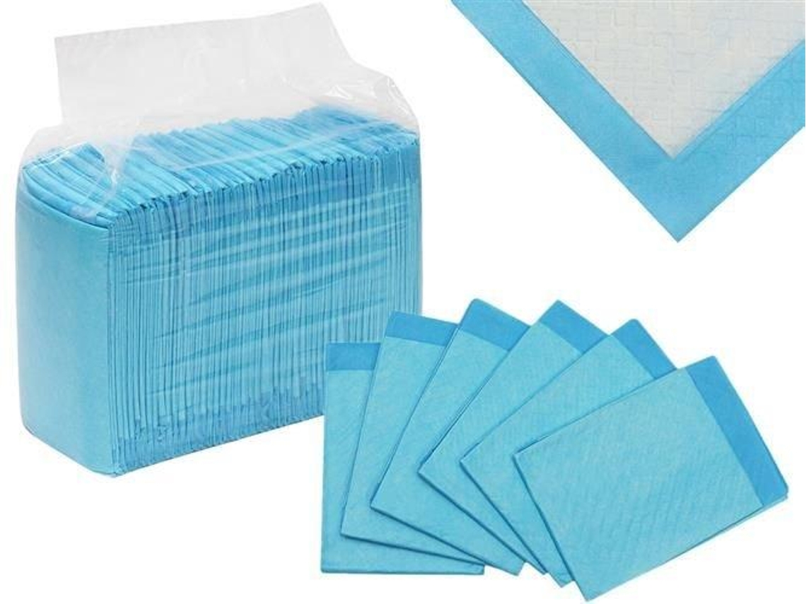 Pacote com 50 protetores de cama higiênicos 60x45cm, descartáveis AQUAFORGE