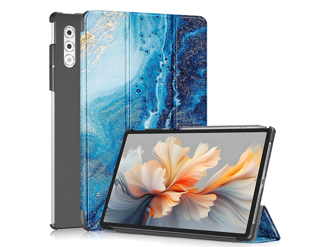 Capa De Couro Dobrável Tripla Para Tablet Lenovo Yoga Tab Plus Custer