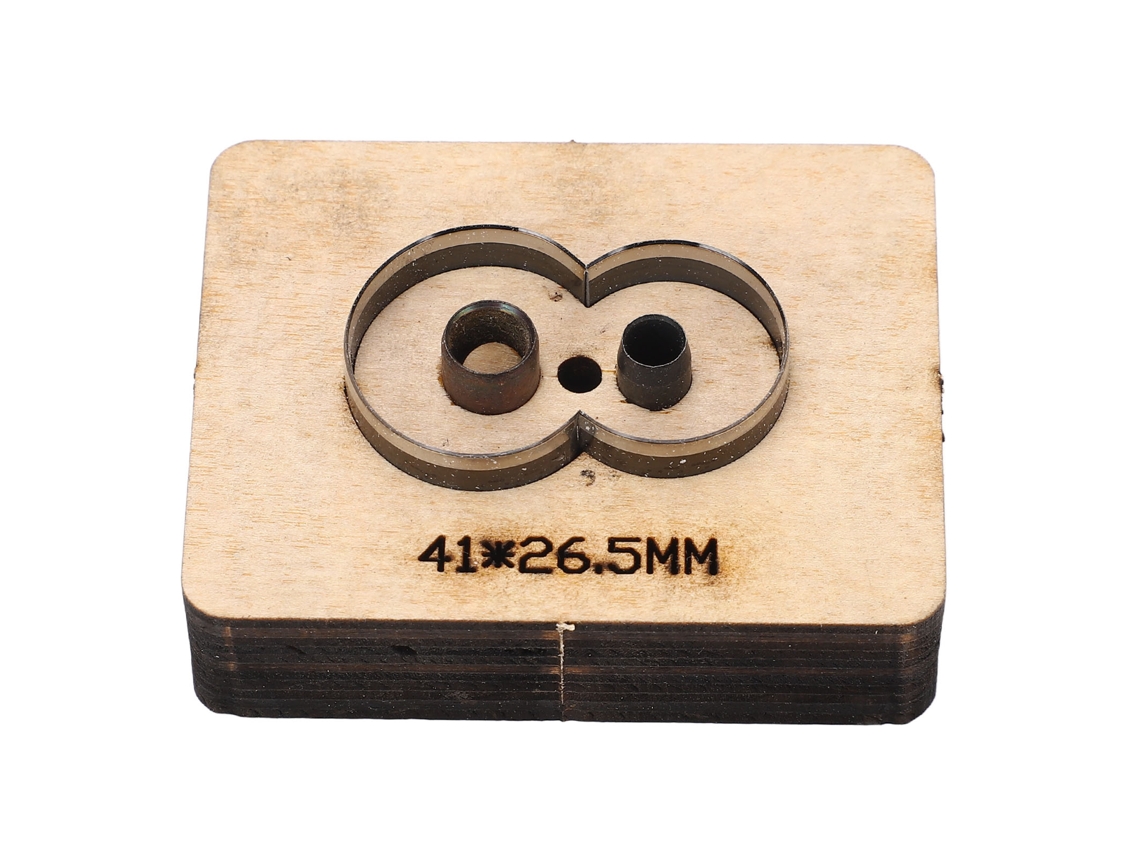 Moldura De Corte De Couro 8 Formas Punção Cutter Ferramenta De Artesanato 41x26.5mm Para Papel Borracha