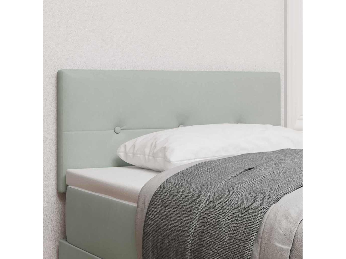 Vidaxl Cabeceira Cinzento-claro 100 Cm Veludo