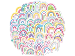 150 Adesivos Arco Íris Para Laptop, Mala, Garrafa De Água, Aniversário, Decoração De Álbuns De Recortes E Celulares 150 Adesivos Arco Í Gokoco