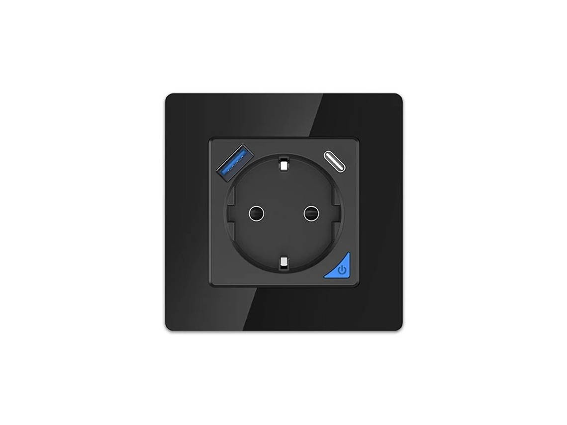 Tomada Extralink Smart Life 230V USB BRILVIBERA, com USB C