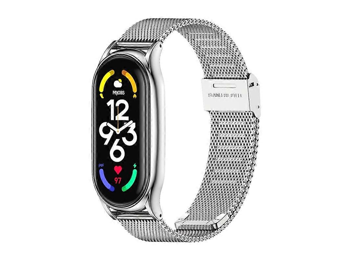Pulseira De Aço Inoxidável Mijobs Milan Buckle Plus Para Xiaomi Mi Band 7 / 7 Nfc