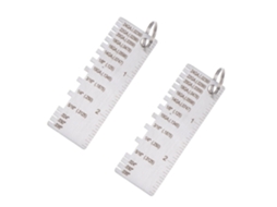 Conjunto De 2 Medidores De Espessura De Solda Em Aço Inoxidável Para Inspeção.