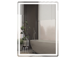 Espelho de Banheiro Led com Antibacteriano e Antifosco,60x80cm,branco,interruptor Incluso BTFORUS