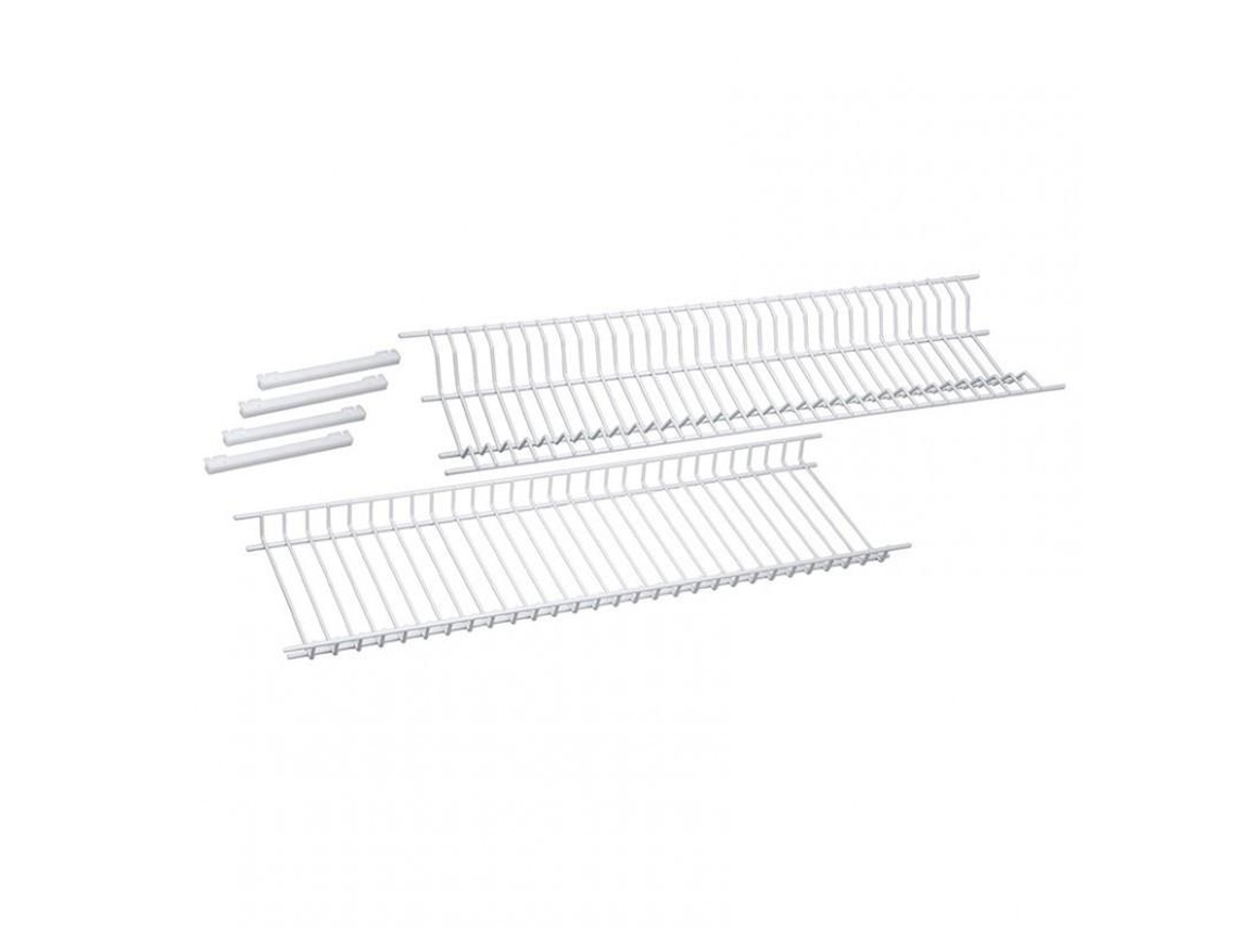 Escurreplatos + escurrevasos blanco 75 cm conjunto