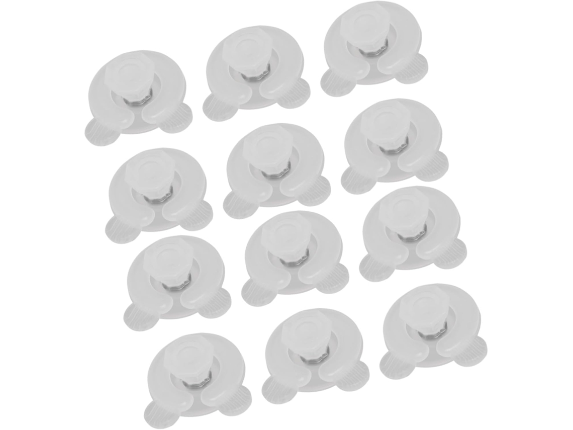 Conjunto de 12 prendedores antiderrapantes para colchas e sofás, mantendo seus lençóis firmes e organizados.