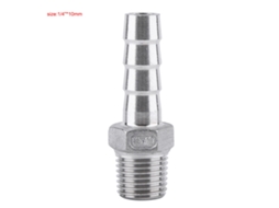 Laxiscreed Conector De Mangueira Em Aço Inoxidável Com Rosca Para Diversos Diâmetros
