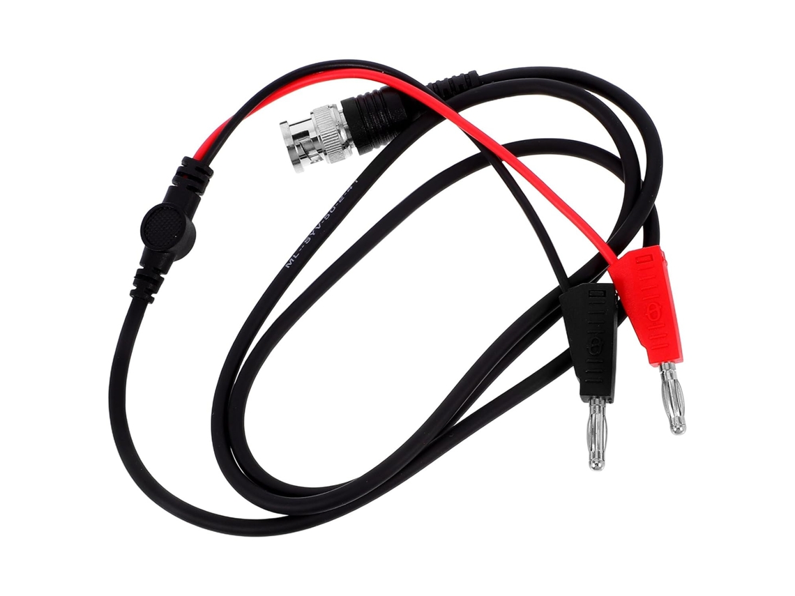 Cabo De Teste Para Conector Bnc De Plástico Com Plugue Banana Duplo E Medição Precisa De 50 Ω.