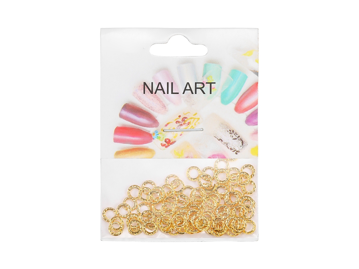 50 Peças/saco Decoração De Unhas Rivot Metal Patch Manicure Para Diy Artístico (09)