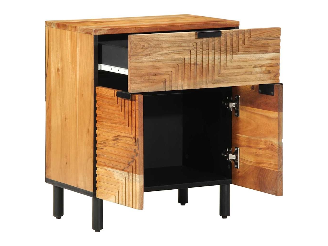 Vidaxl Armário De Cama Castanho 50 X 33 X 60 Cm