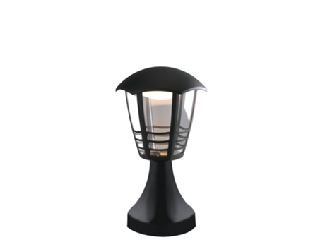 Luz Led Exterior Cloe Preta 12W 4000K Luz Natural Ip44 INTEC