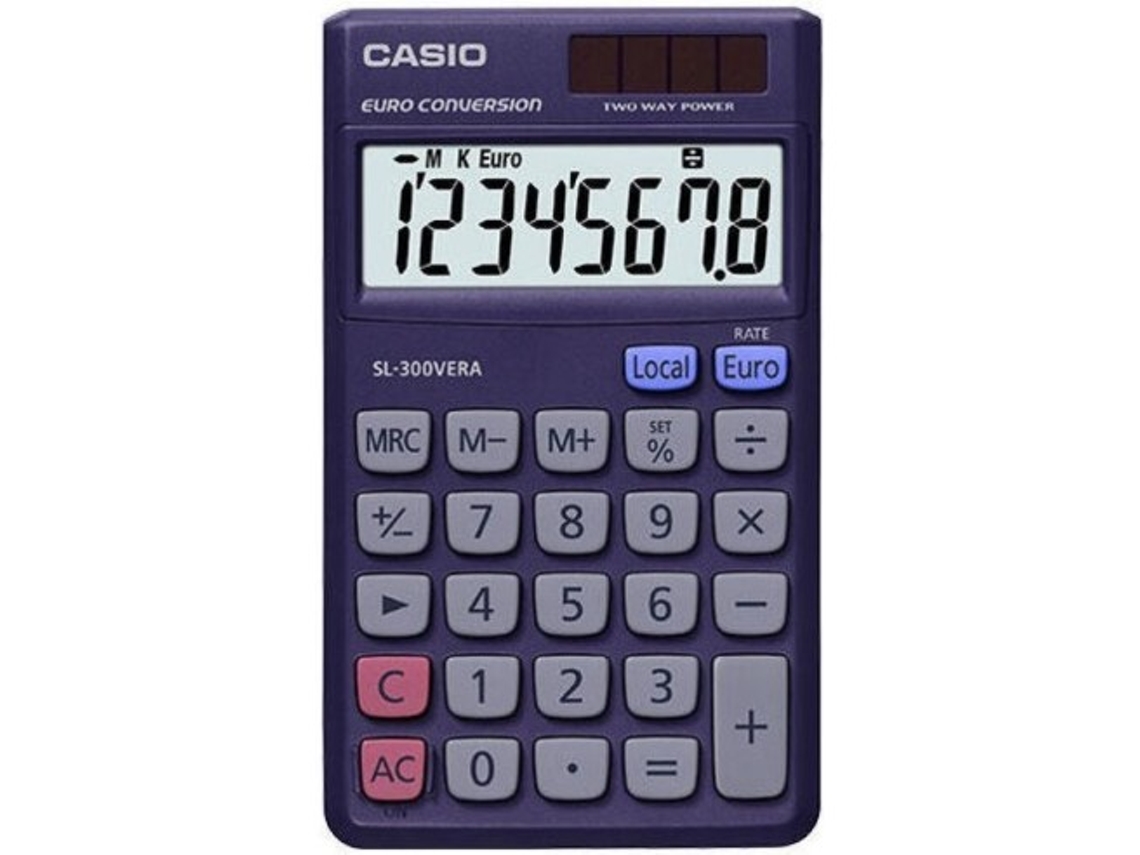 Livro Calculadora Basica Sl-300vera Solar/pilas Casio De Desconocido (espanhol)