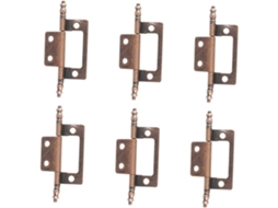 Conjunto De 6 Dobradiças Ferro Resistentes Para Armários E Portas
