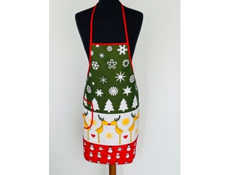 Avental De Natal Ilmh (algodão - 60x75cm - Estampado De Natal)