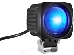 Luzes Led Quadradas Azuis Osmond 3w Dc 10-80v Para Uso De Emergência Com Empilhadeiras Em Armazéns Circulação Pedestres