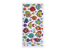 Adesivos Brilhantes de Peixes Tweeny Foamy Coloridoglobal Gift