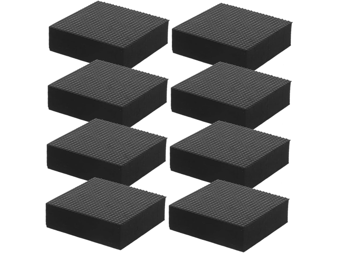 Toyandona Conjunto De 8 Peças Pés Elevadores Móveis Resistentes, Antiderrapantes E Com Absorção De Impacto, Para