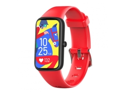Smartwatch Pulso Ultrafino Monitor de Oxigênio no Sangue Contador de Passos Lembrete de Chamada À Prova D'Água Vermelho