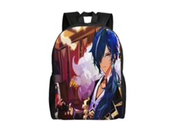 Mochila Estudantil F79 Genshin Impact, Durável E Leve, Com Alça De Ombro Impermeável E Respirável. Olysi Shop