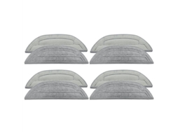 Conjunto de 8 Panos Microfibra para Limpeza Robôs Aspiradores S8 Maxv Ultra/g20s/ S8pro BRILVIBERA