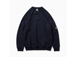 Sudadera Casual Homem Inverno Liso Cremalheira Bolso Capuz Azul Marinho Tamanho M L Xl Xxl L Azul Marino