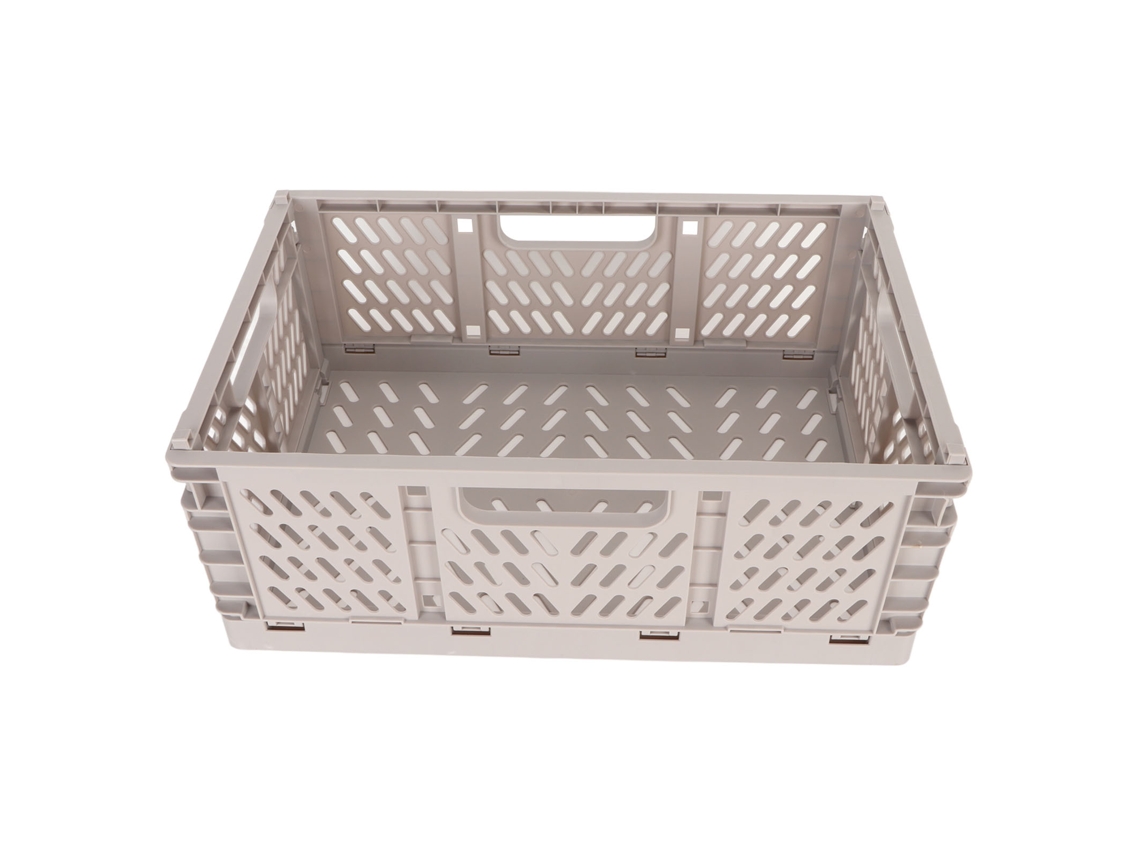 Caja De Armazenamento Plástica Plegável Grande Capacidade Para Escritório E Lavanderia