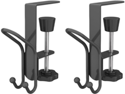Gancho De Mesa Ajustável Em Aço Para Bolsas Suporte Fones Ouvido, Espessura De Perfuração 10a 55mm, Organização