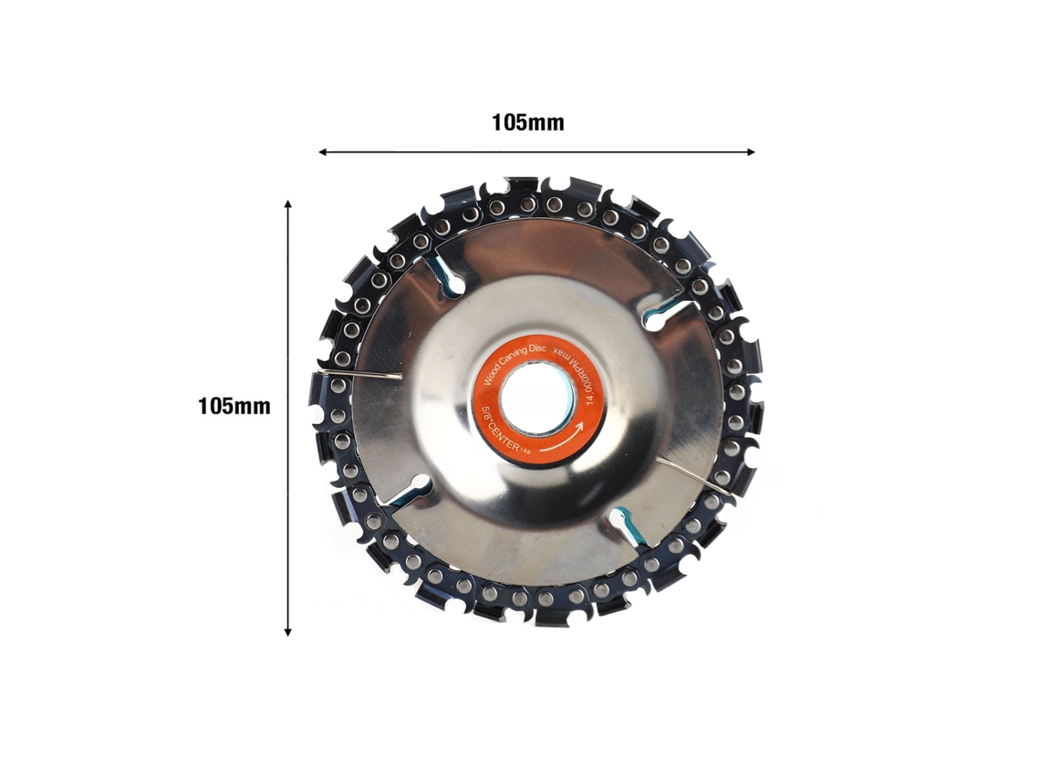 Laxiscreed Disco E Corrente Para Esmerilhadora 100/115mm Com 22 Dentes Para Carpintaria