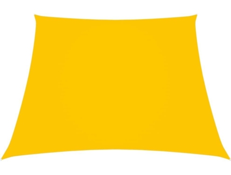 Para-sol estilo vela tecido oxford trapézio 4/5x3 m amarelo