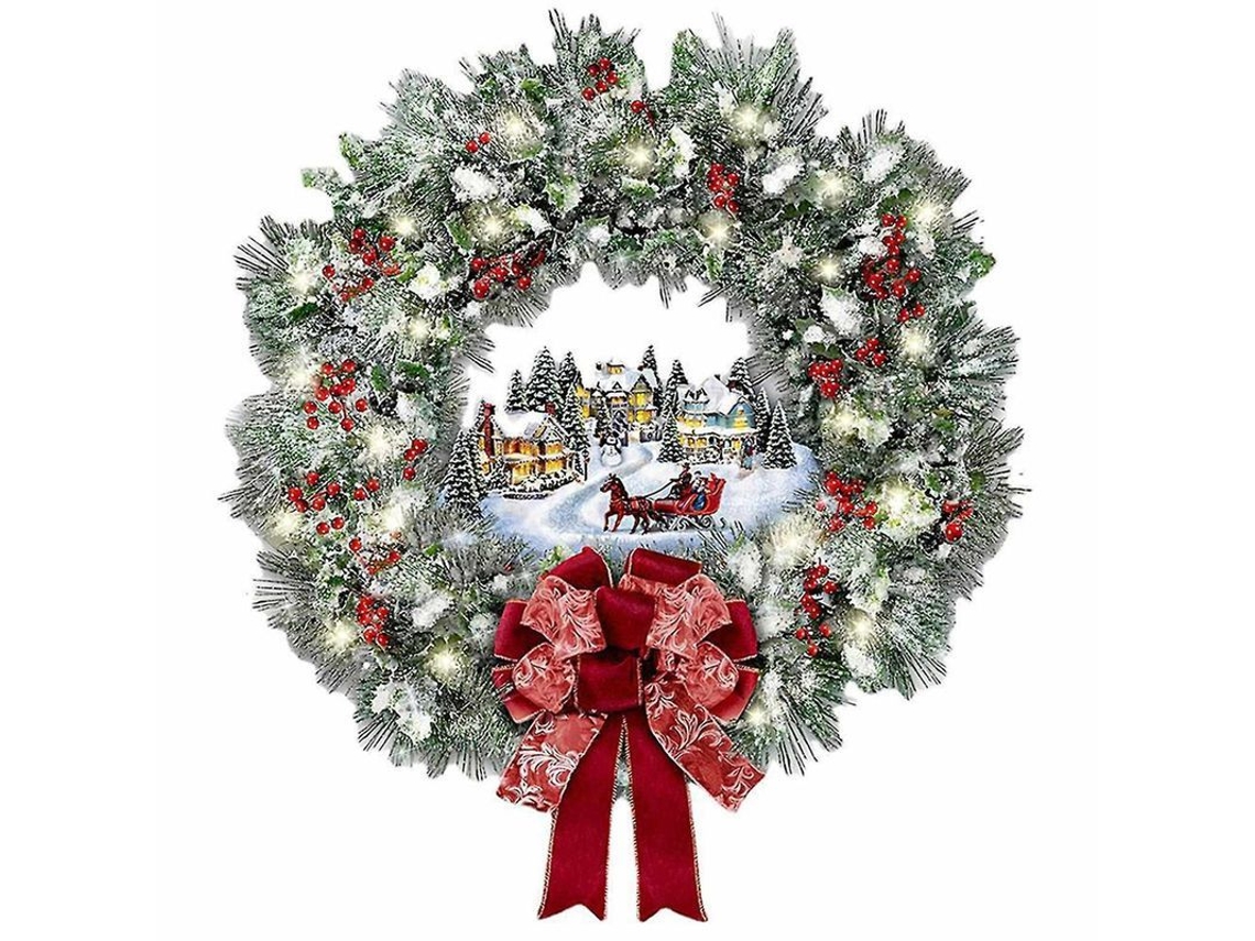 Calcomanías Adhesivas Para Navidad Guirnalda Decoración Ventana Hogar Pvc Impermeable Removible