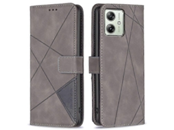 Capa compatível com Motorola Moto G54 5g, com suporte em couro estampado, modelo Binfen, cor Bf05 Slowmoose
