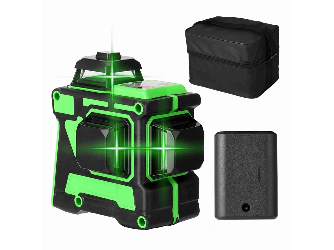 Nível laser 3D, 12 linhas, auto nivelamento vertical e horizontal, ferramenta, S/MARCA