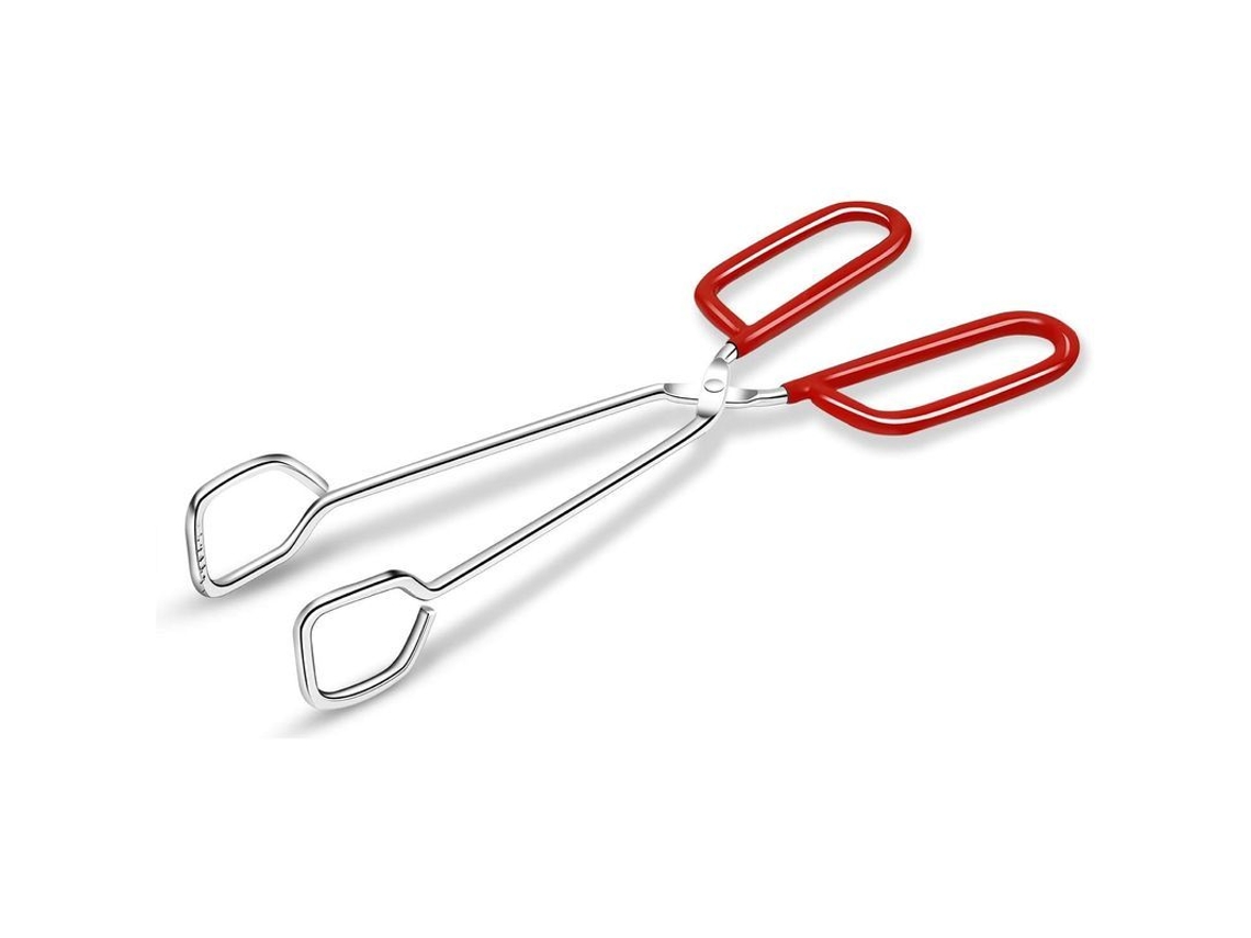 2026 pinzas de Cocina de Acero Inoxidable Hiash 10 Pulgadas para Cocina Barbacoa Con Mango Rojo Antideslizante