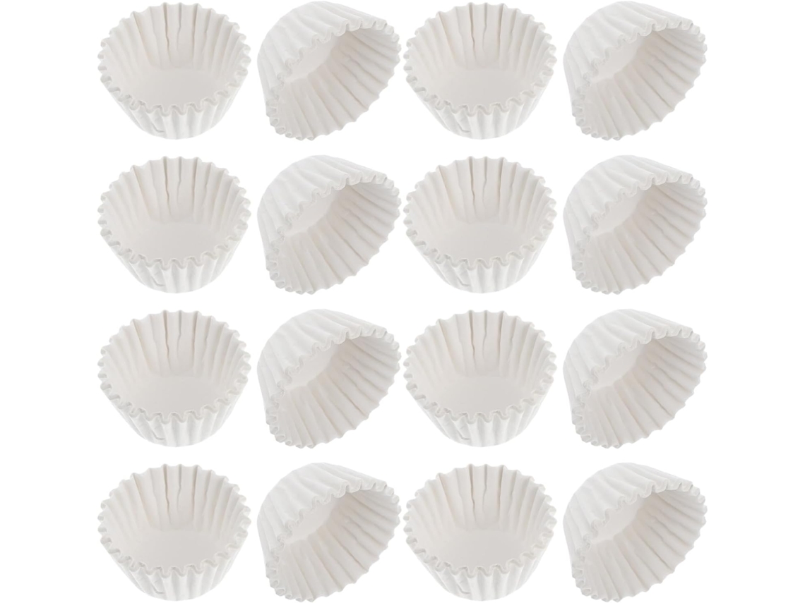 Formas De Papel Descartáveis Doitool Branco Para Cupcakes