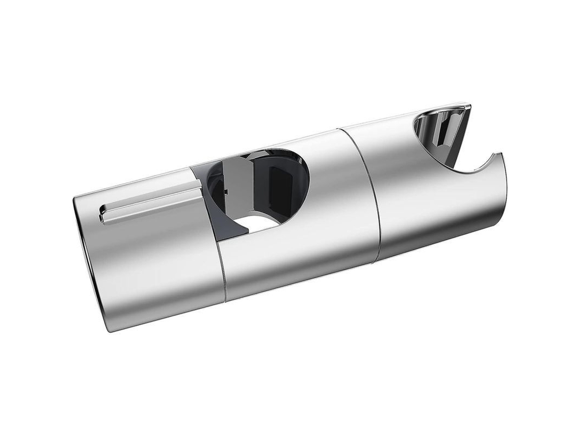 Suporte Desmontável Para Chuveiro Ajustável Sem Furar, Rotação 360°, Universal 18-25mm, Abs Cromado
