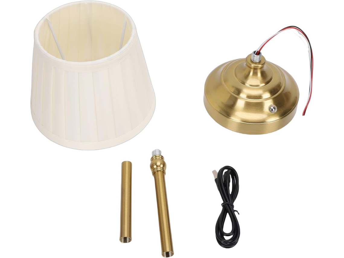 Luminária De Mesa Sem Fio Brrnoo, Recarregável E Com Intensidade Ajustável, Ideal Para Cabeceira, Com Cúpula De Tecido