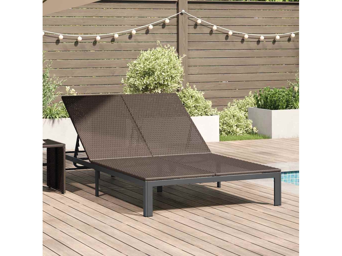 Vidaxl Cama De Sol Vime Pe Castanho