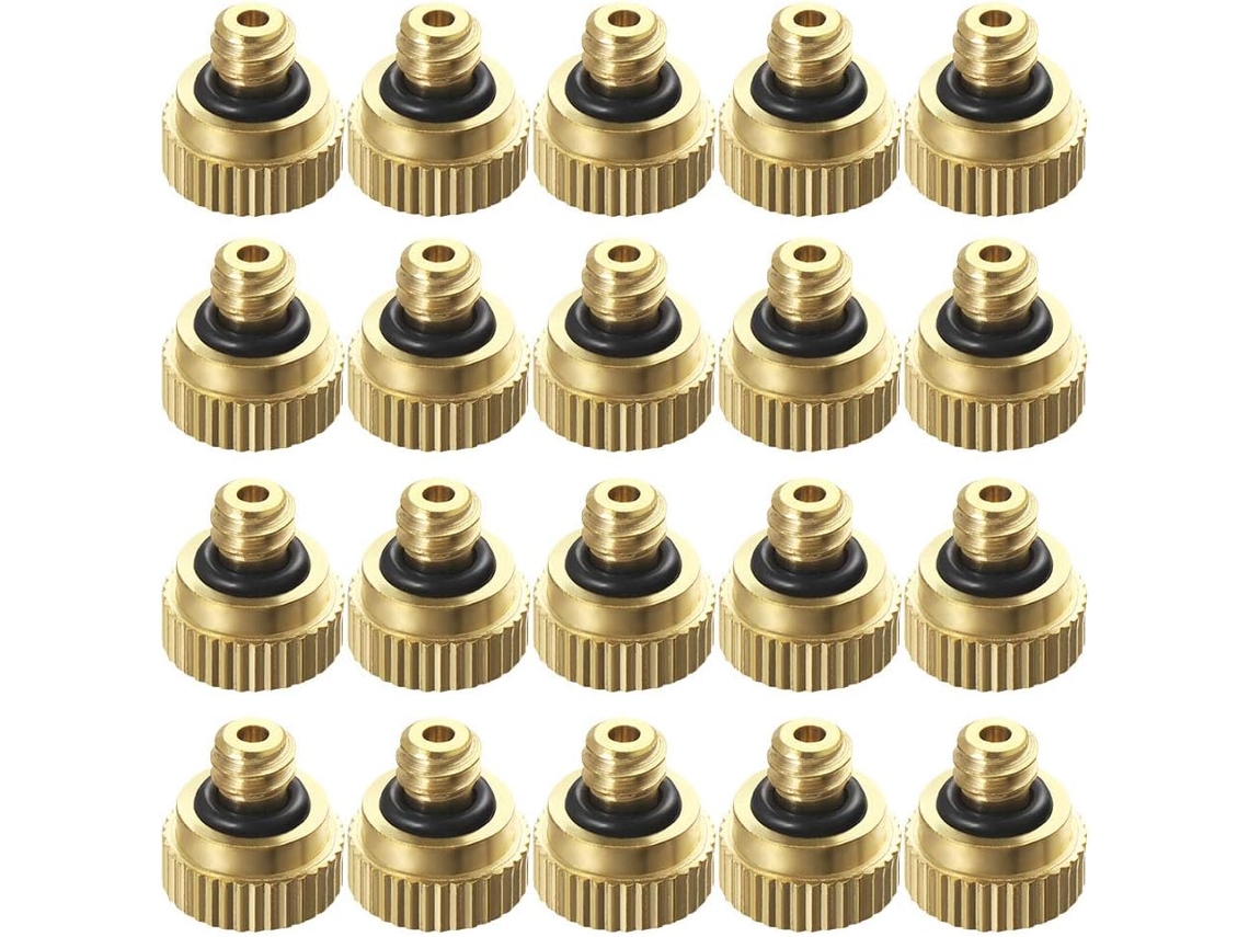 Pacote Com 20 Bicos De Pulverização Latão 0,3 Cm Para Sistemas