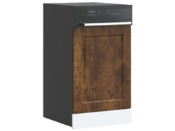 Vidaxl Painel Máquina Lavar Louça Porto Carvalho Fumado 45x1,5x57 Cm